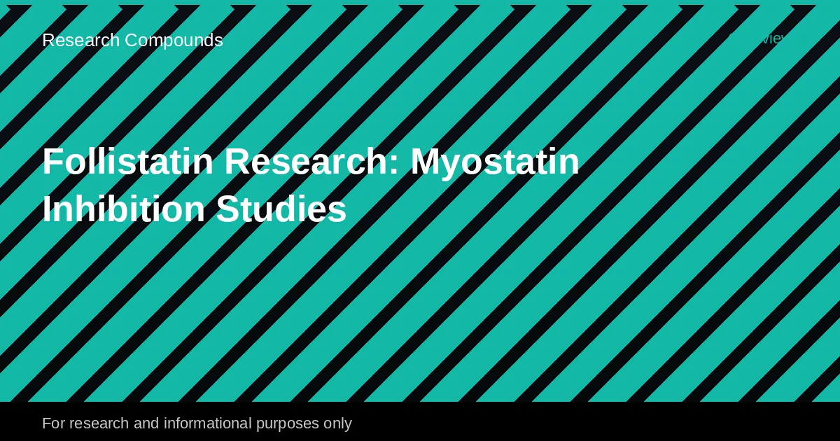 Scientific diagram showing the follistatin-myostatin signaling pathway in skeletal muscle tissue